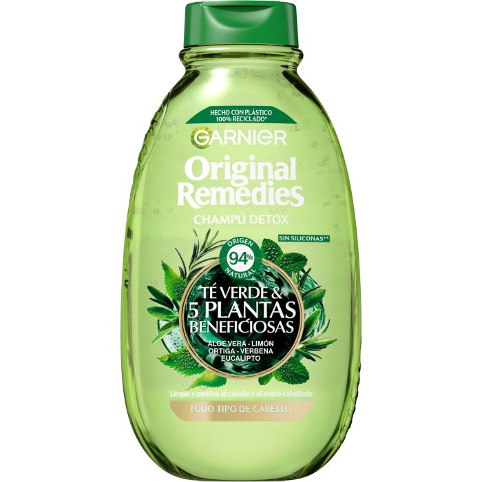 Original Remedies Champú Detox 5 Plantas 400 ml