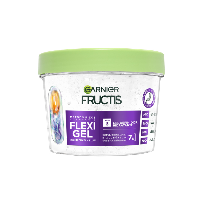 Fructis Método Rizos Flexi Gel Paso 3 Gel Definidor Hidratante 370 ml