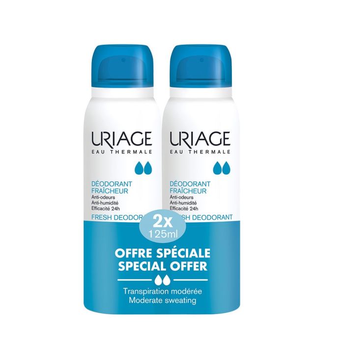Uriage. Confezione Deodorante Spray 2 X 125 Ml. Due Gocce.-image