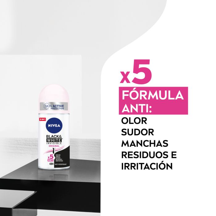 Déodorant Roll-On NIVEA Black & White Invisible