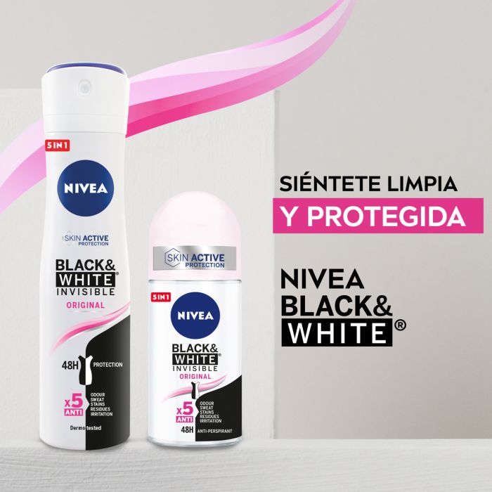 Déodorant Roll-On NIVEA Black & White Invisible