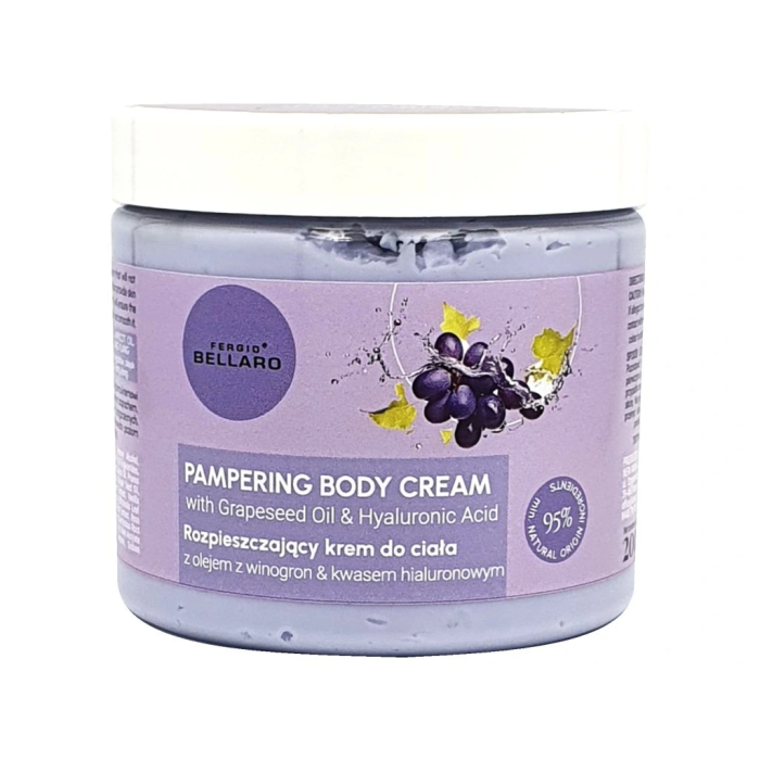 Creme corporal com óleo de grainha de uva e ácido hialurónico 200 ml