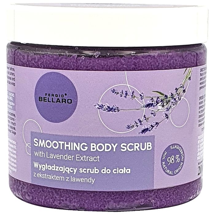 Esfoliante corporal suavizante com extrato de lavanda 200 gr