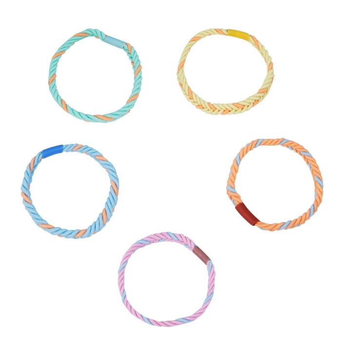 Conjunto de 5 borrachas multicor treinadas