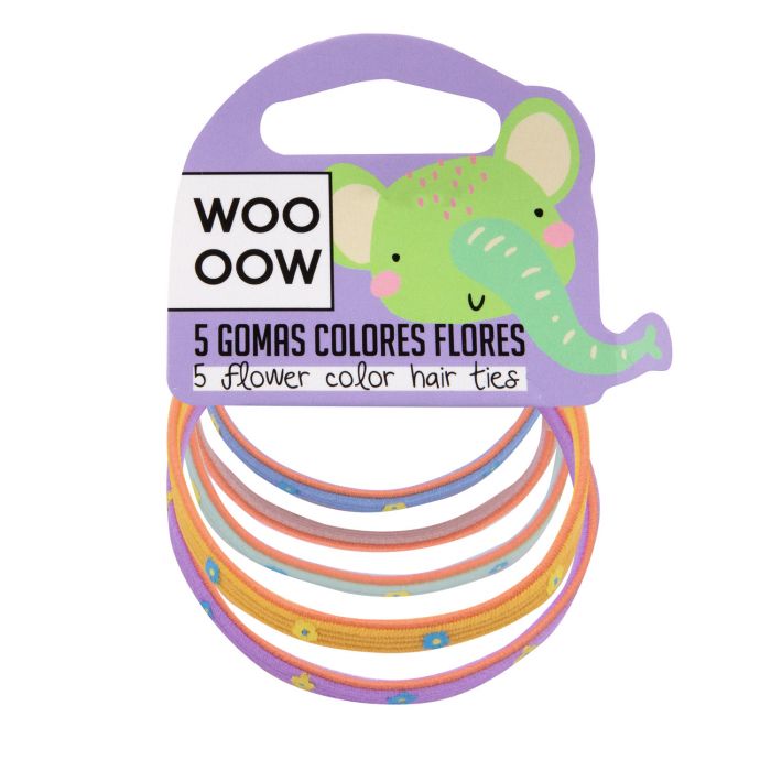 Set 5 Gomas Colores Flores