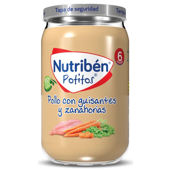 Boião de Frango com Ervilhas e Cenoura