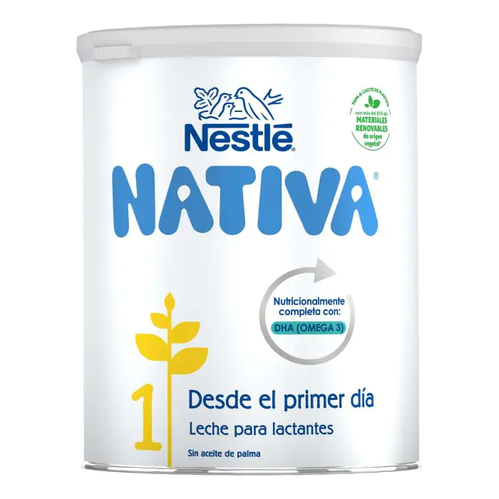 Leche infantil de crecimiento desde 12 meses Nestlé Nidina 3 sin aceite de  palma pack de 2 latas de 800 g.
