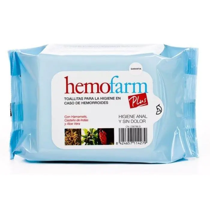 Diafarm HemoFarm toallitas frescas para hemorroides