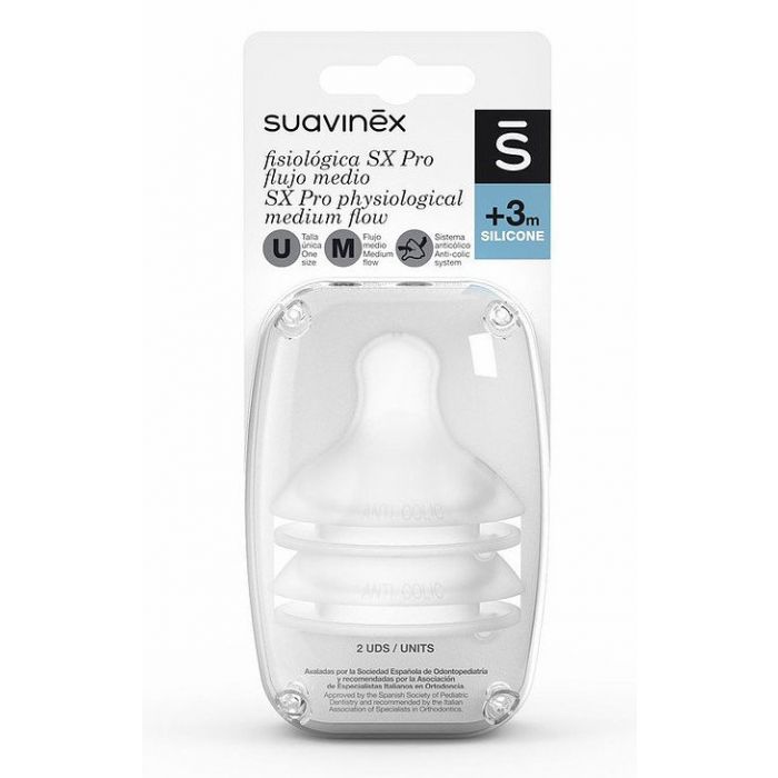 Tetina Fisiológica SX Pro Silicone Medio 3m +