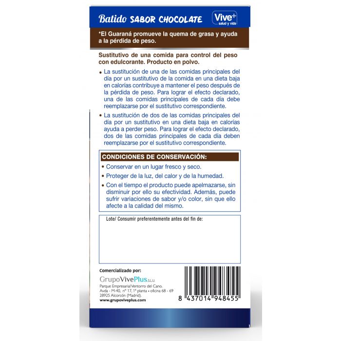 Batido Sustitutivo Chocolate