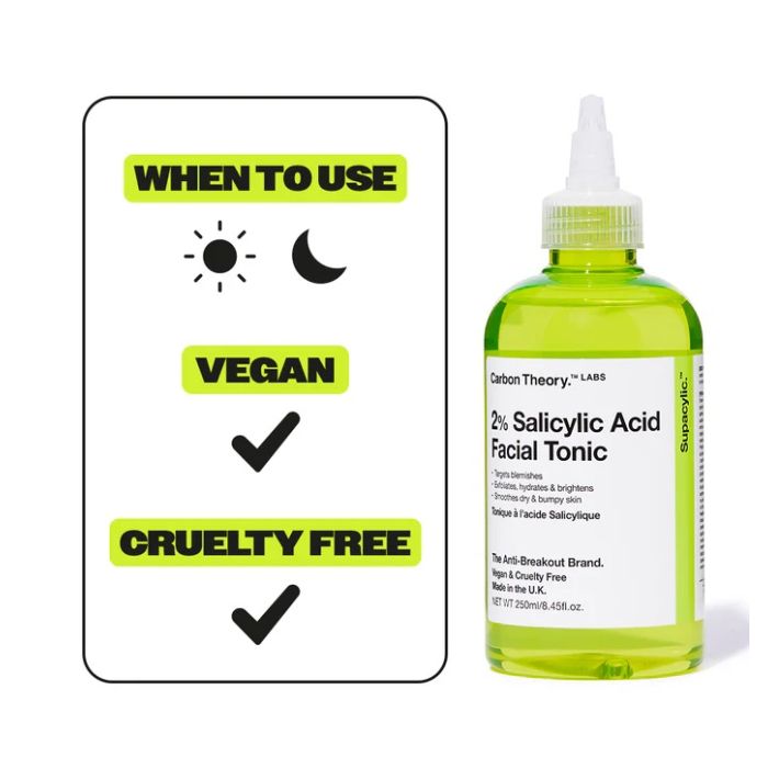 Tónico Facial com 2% de Ácido Salicílico