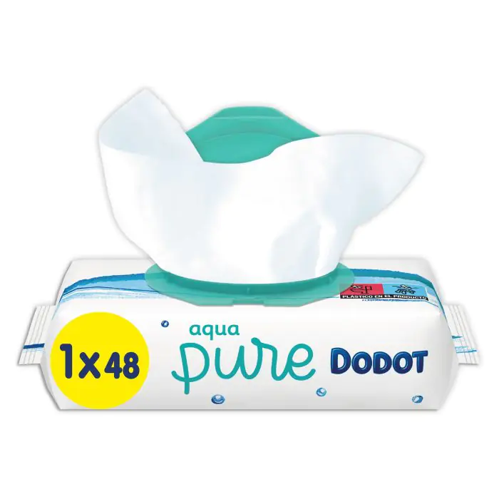 18 paquetes de Toallitas Dodot Aqua Pure por SOLO 21€ ¡1,21€ el paquete!