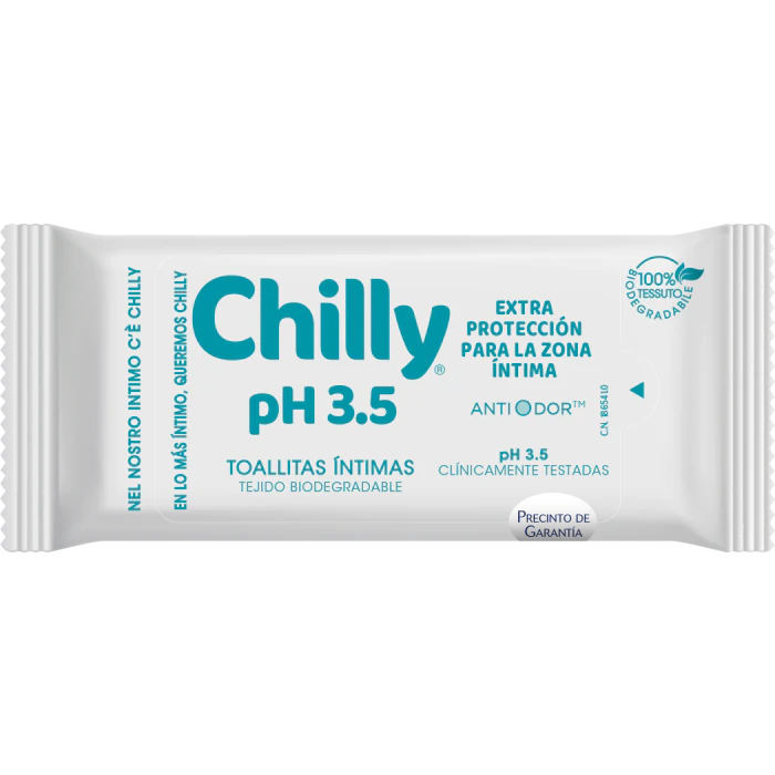 Chilly Toallitas Íntimas Extra Protección pH 3,5