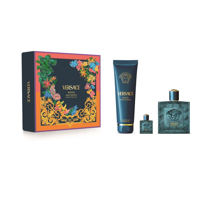 Estuche Eros Pour Homme Eau De Toilette 250 ml