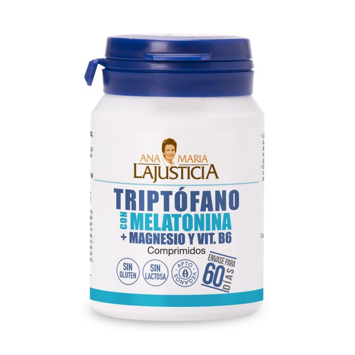Triptófano con Melatonina + Magnesio y Vit B6