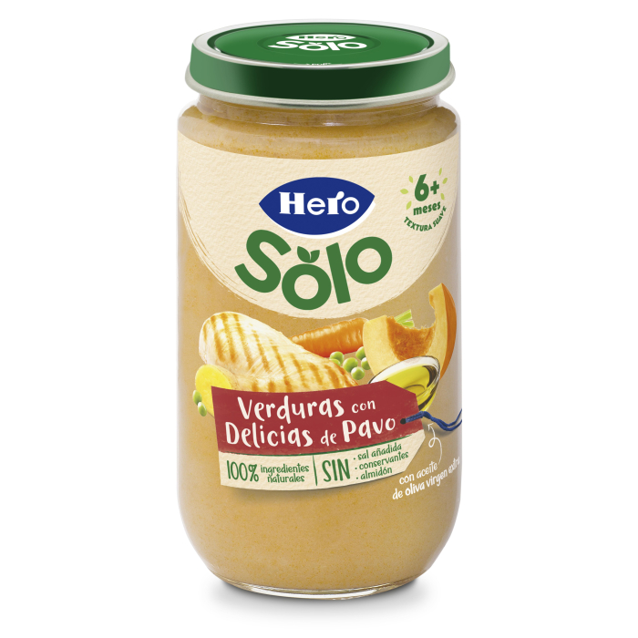 Puré de Verduritas Tiernas con Pavo 250 gr