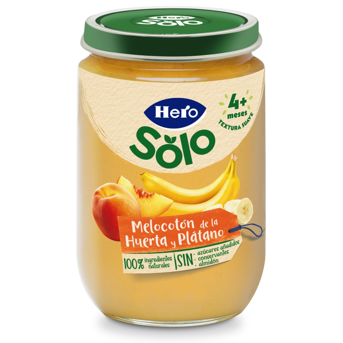 Tarrito de Melocotón de la Huerta y Plátano 190 ml