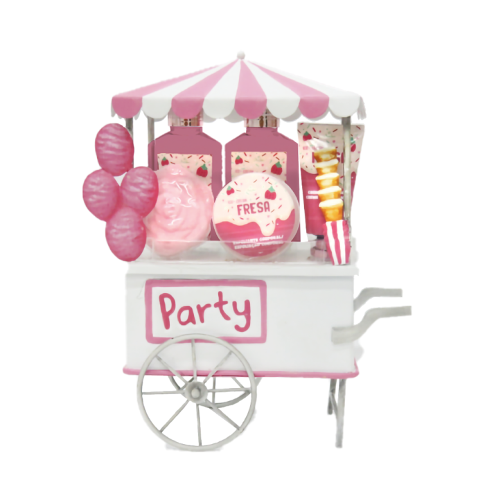 Conjunto de casa de banho para festas com caixa de metal 345 ml