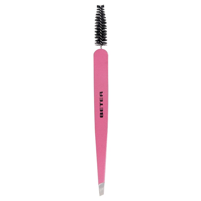 2 en 1 Brow Definer Pinzas de Depilar con Goupillon