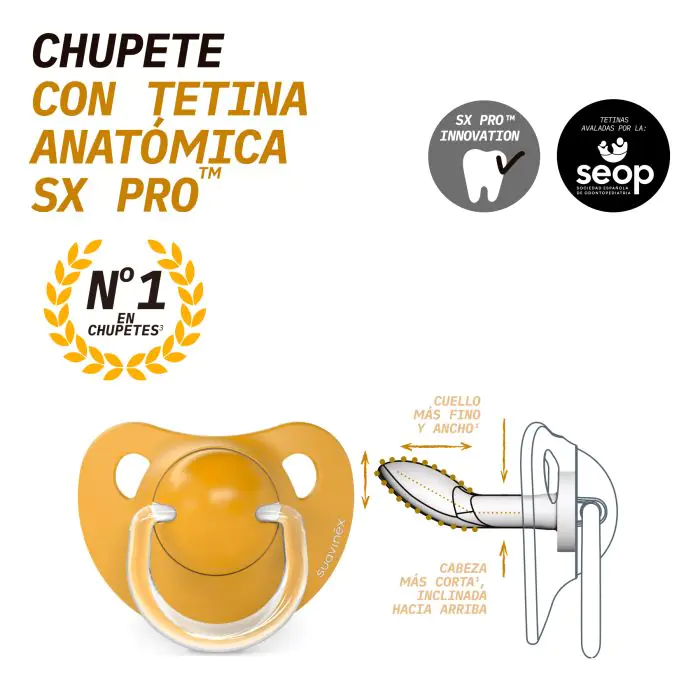 Chupete Latex 0-6M SUAVINEX Chupete anatómico precio