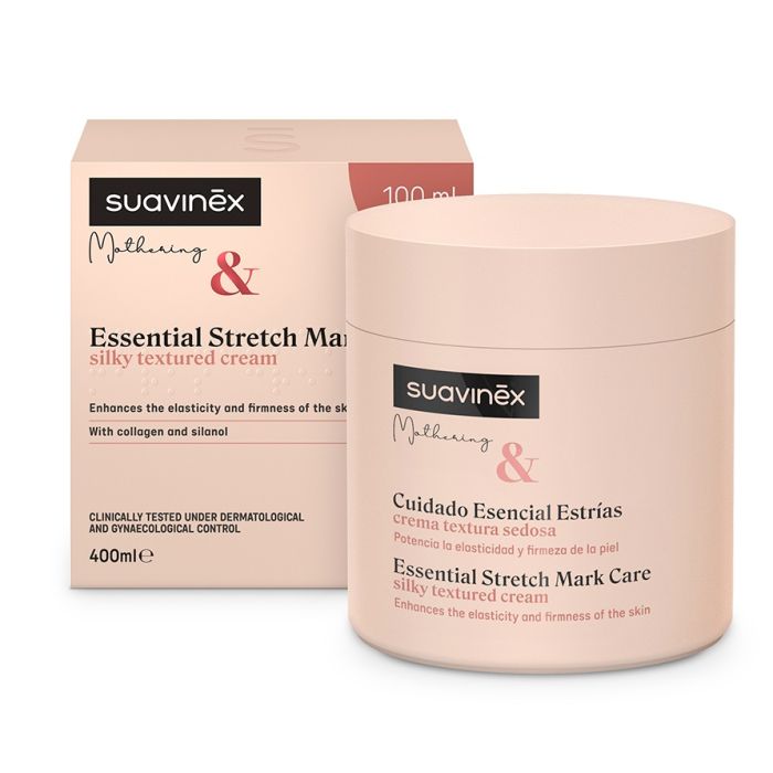 Suavinex, Crema AntiestríAs Embarazo, Previene Las EstríAs, Potencia La Elasticidad, Calma El Picor, Apta Pieles Sensibles, Aroma Suave, FáCil AbsorcióN, 95% Ingredientes De Origen Natural, 400 Ml-image