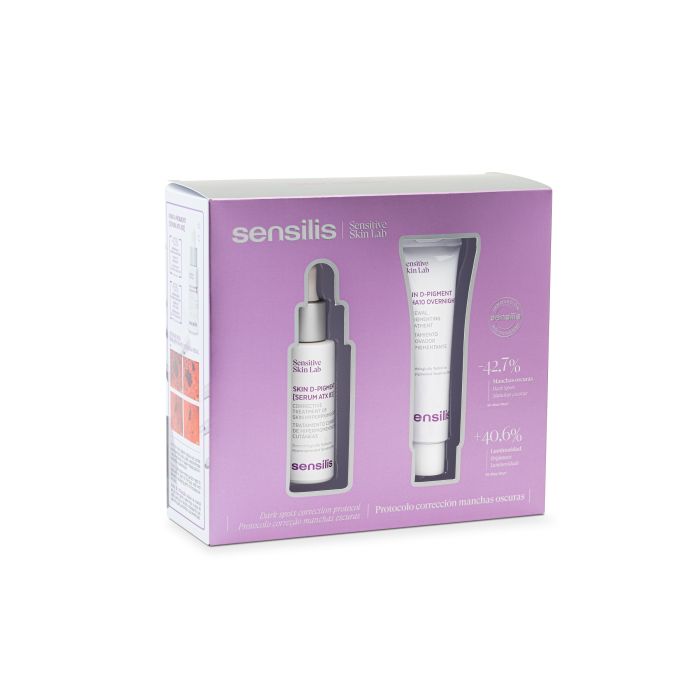 Sensilis Pack Skin D-Pigment Sérum 30 ml + AHA10 Overnight Crema 30 ml