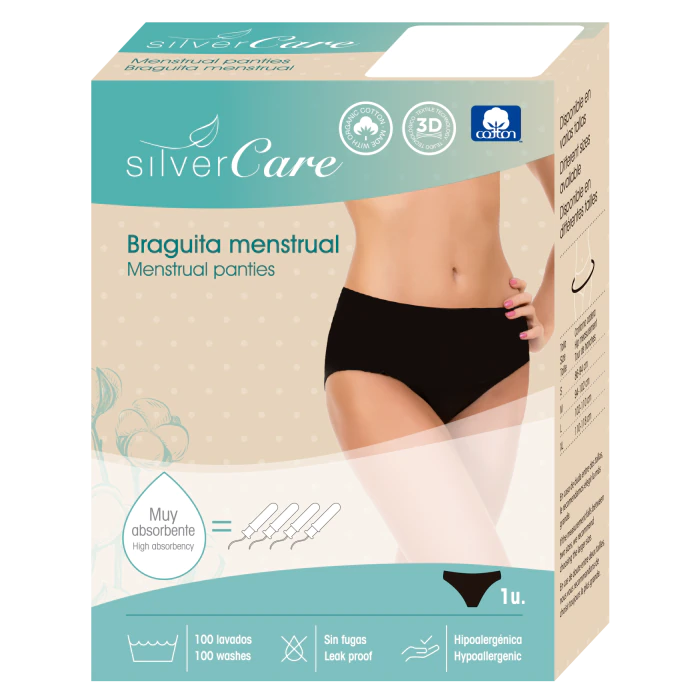 Silver Care Braguita Menstrual de Algodón Ecológico