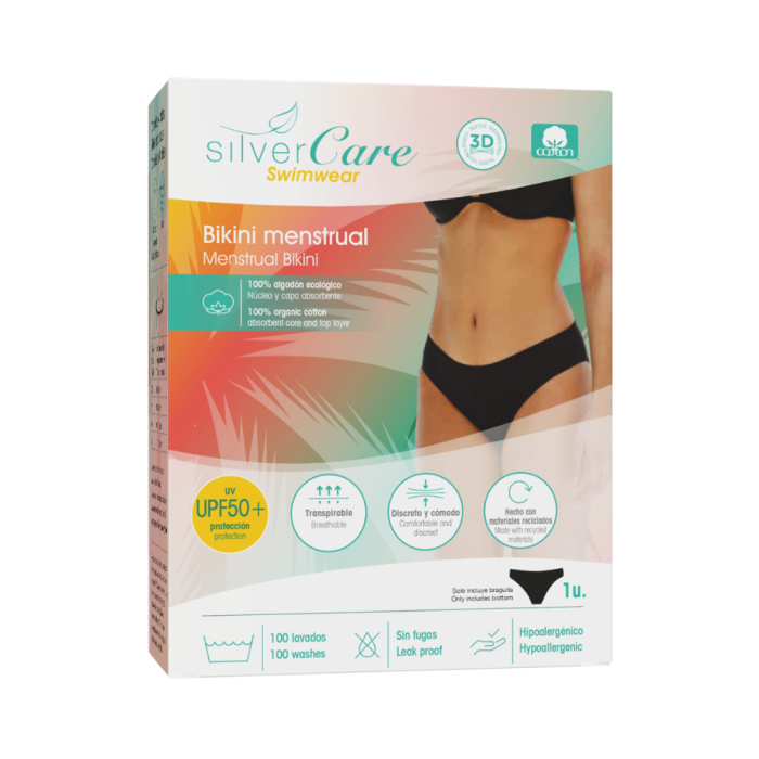 Biquini Menstrual  Silver Care  Higiene íntima