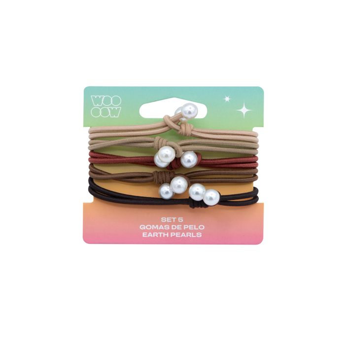 Set 5 Gomas de Pelo Sea Pearls