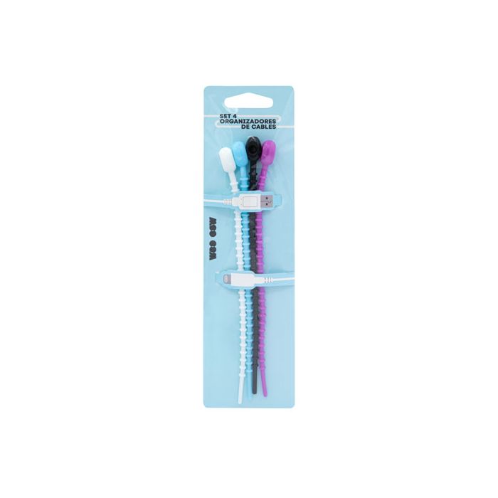 Set 4 Organizadores de Cables