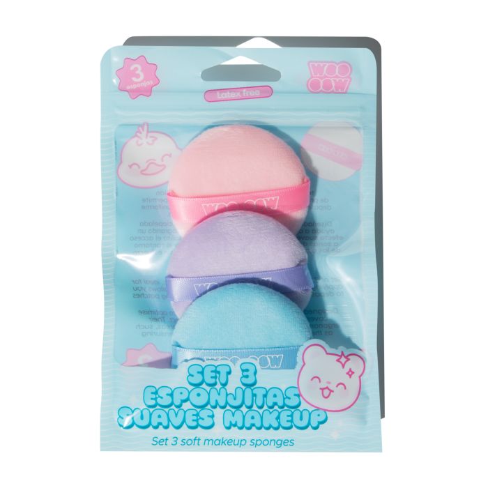Set 3 Esponjitas Suaves Make Up 12 gr