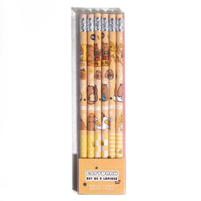 Capydraw Set de 6 Lápices 35.1 gr