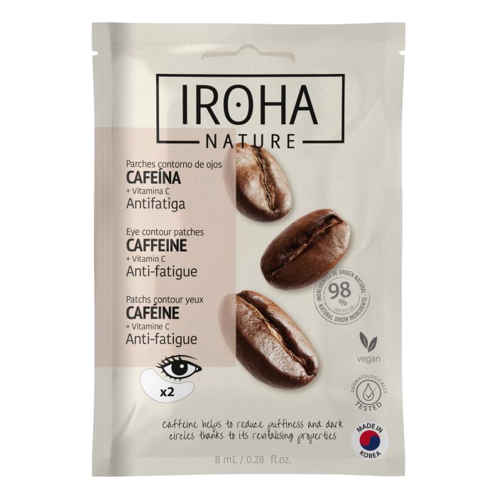 Parches de Ojos Antifatiga con Cafeína y Vitamina C 8 ml