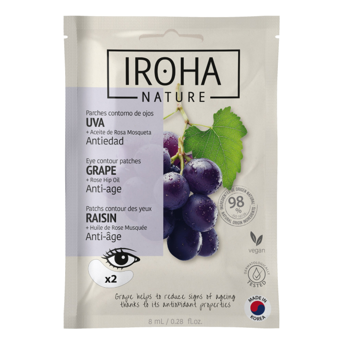 Parches de Ojos Antiedad con UVA y Rosa Mosqueta 8 ml