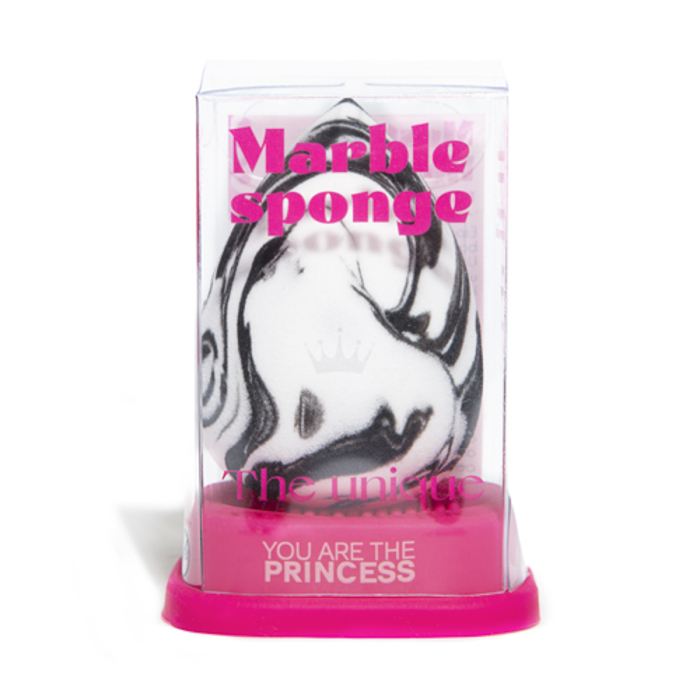 Must Have Marble Sponge Esponja de Maquillaje con Soporte Limpiador