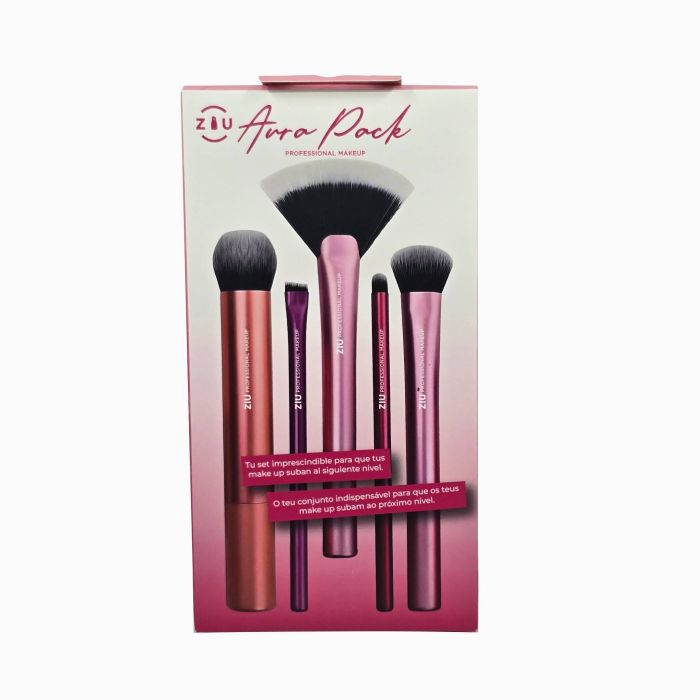 Conjunto de Pincéis Aura  Ziu Cosmetics