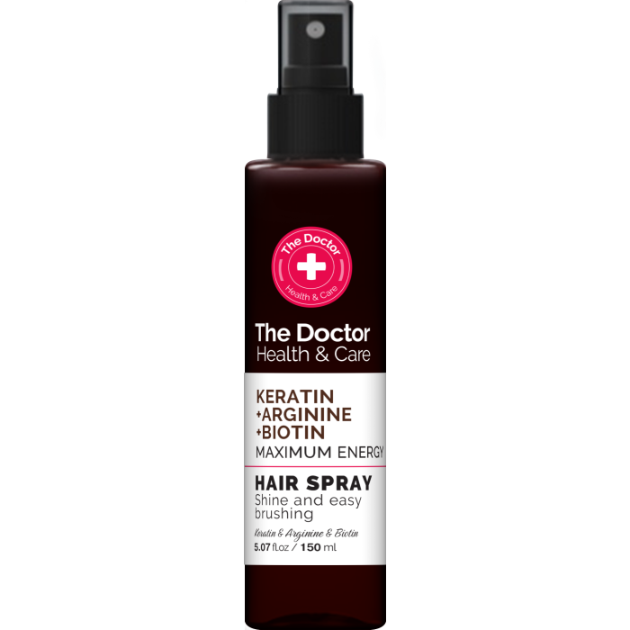 Spray de Energia Máxima para o Cabelo com Queratina + Arginina + Biotina 150 ml