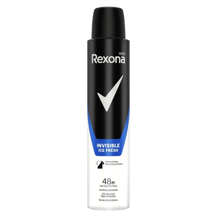 Rexona ¡19% Dto! Desodorante Invisible Ice Fresh 48 Protección Antitranspirante Para Hombres 200 Ml