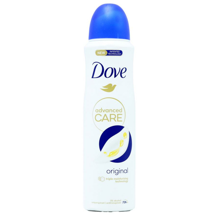 Dove Desodorante Spray Antitranspirante Advanced Care Original 72H 150 Ml