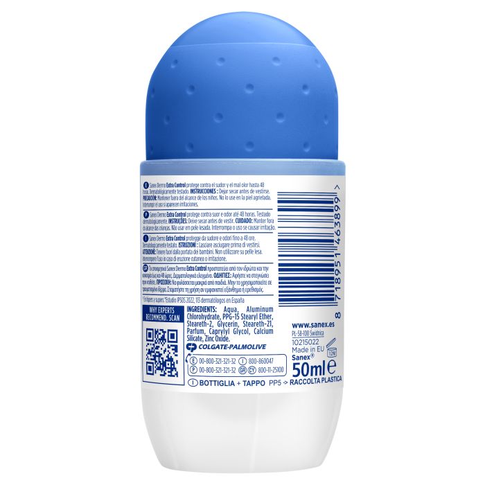 Desodorante Roll-On Dermo Extra Control 48h Antitranspirante