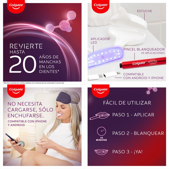 Max White Ultimate Kit Branqueamento Led
