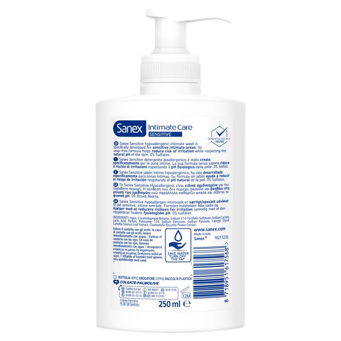Gel de Lavagem Íntima Intimate Care Pele Sensível