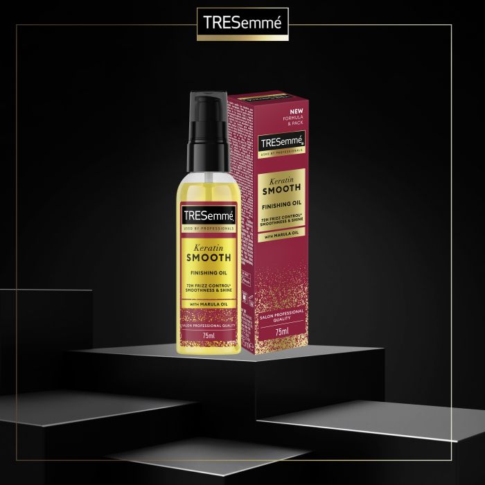 Óleo para cabelos lisos com keratin