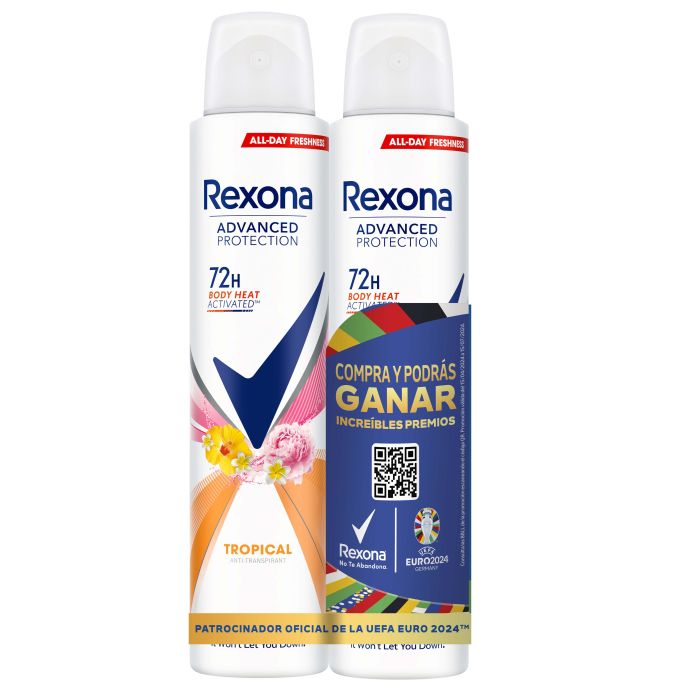 Rexona Desodorante Advanced Protection Tropical Spray 400 Ml
