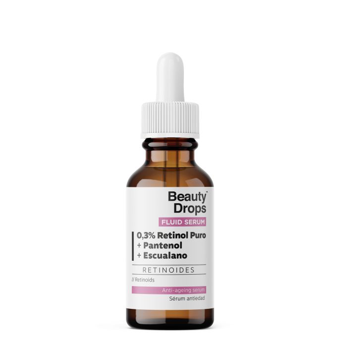 Serum 0.3% Retinol Puro + Pantenol + Escualano 30 ml