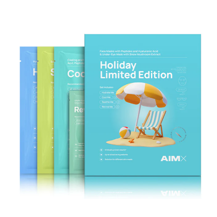 AIMX Set De Mascarillas Faciales Holiday Limited Edition