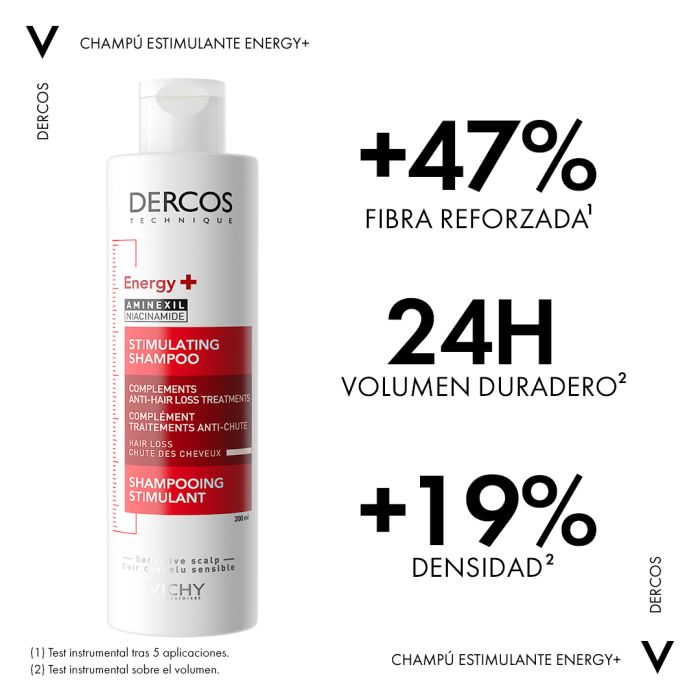 Shampoo stimolante Energy+ di Dercos Technique