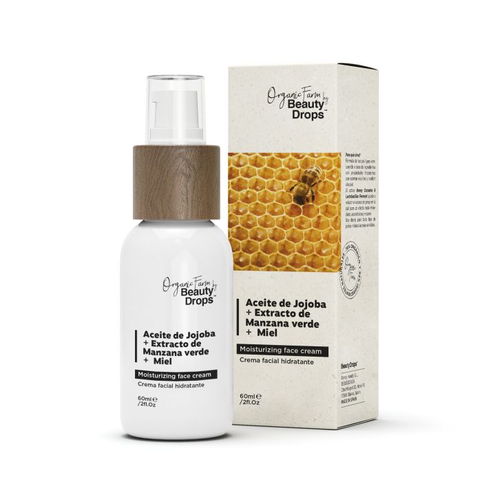 Organic Farm Creme Facial Hidratante Óleo de Jojoba + Extrato de Maçã Verde + Mel