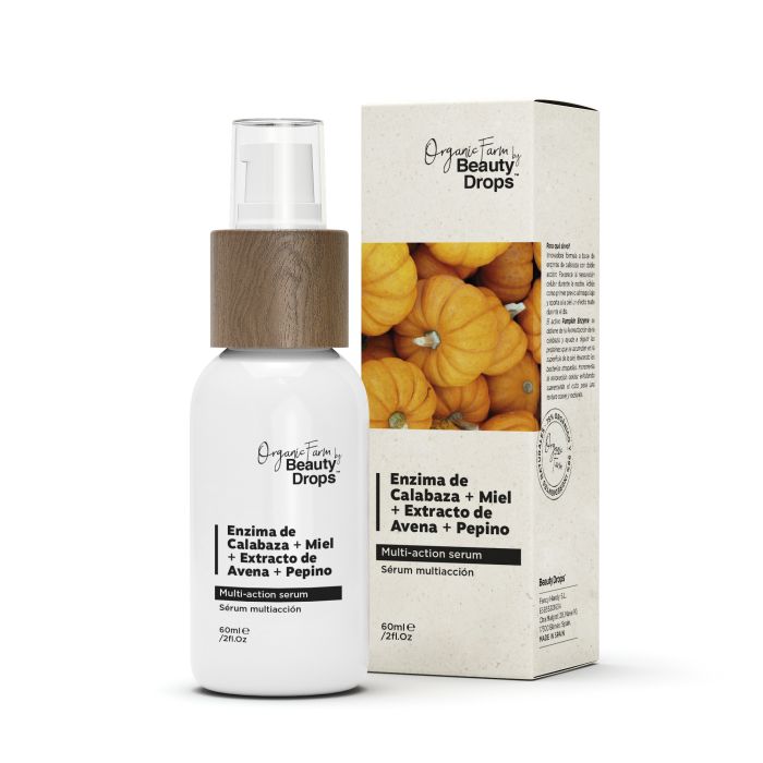 Organic Farm Sérum Enzima de Abóbora + Mel + Extrato de Aveia + Pepino 60 ml