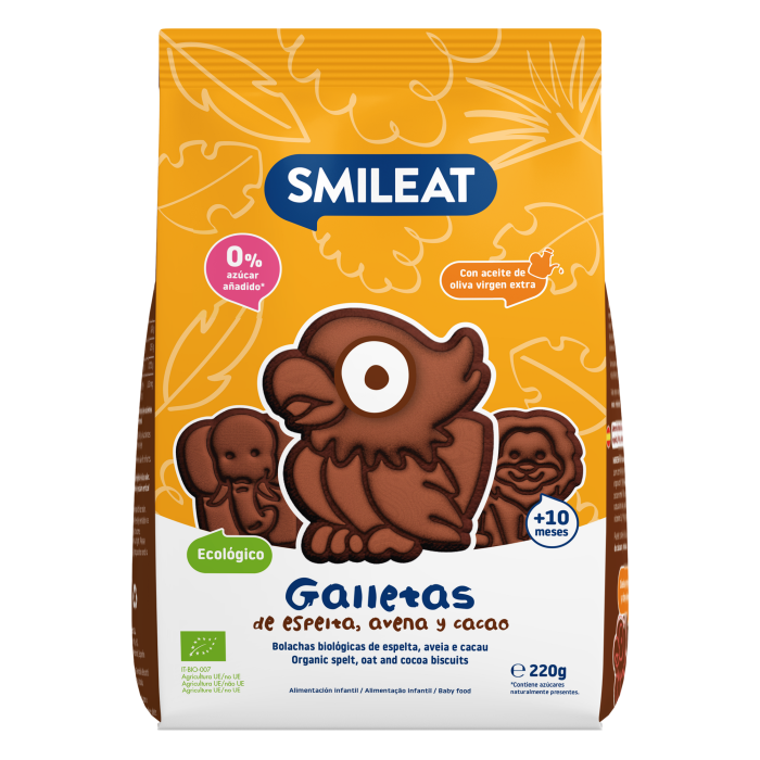 Galleta Cacao Eco 220 gr Smileat